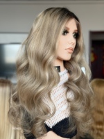 SHY 13x5 Perruque Lace Front Sans Colle Cheveux Humains Bande Élastique Bonnet Confortable Couleur Salon Balayage Vente en Gros
