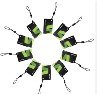 ACCELLOCK Carte-clé d'hôtel intelligente RFID mini étanche avec impression personnalisée, puce F08 13,56 MHz, pour paiement et cartes de membre professionnelles