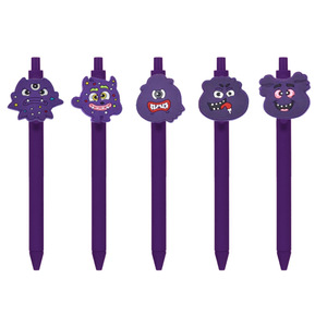 Halloween Gel <b>Pen</b> 0.5mm Uv Printing Custom PVC Soft Rubber Patch Promotional Writing Gift Advertising Signature - Product Image 3
