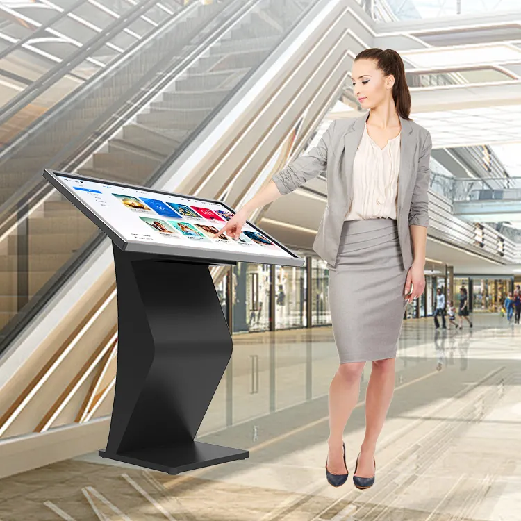 Indoor Horizontal All In One 32 43 50 55 Inch Ir Interactive Touch Screen Digital Signage Kiosk