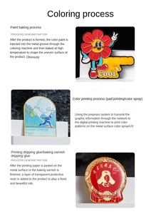 Lancement de nouveaux produits, souvenirs, épingles en métal mignonnes, épingles en émail dur d'anime, épingles personnalisées avec logo, badge de revers - Product Image 5