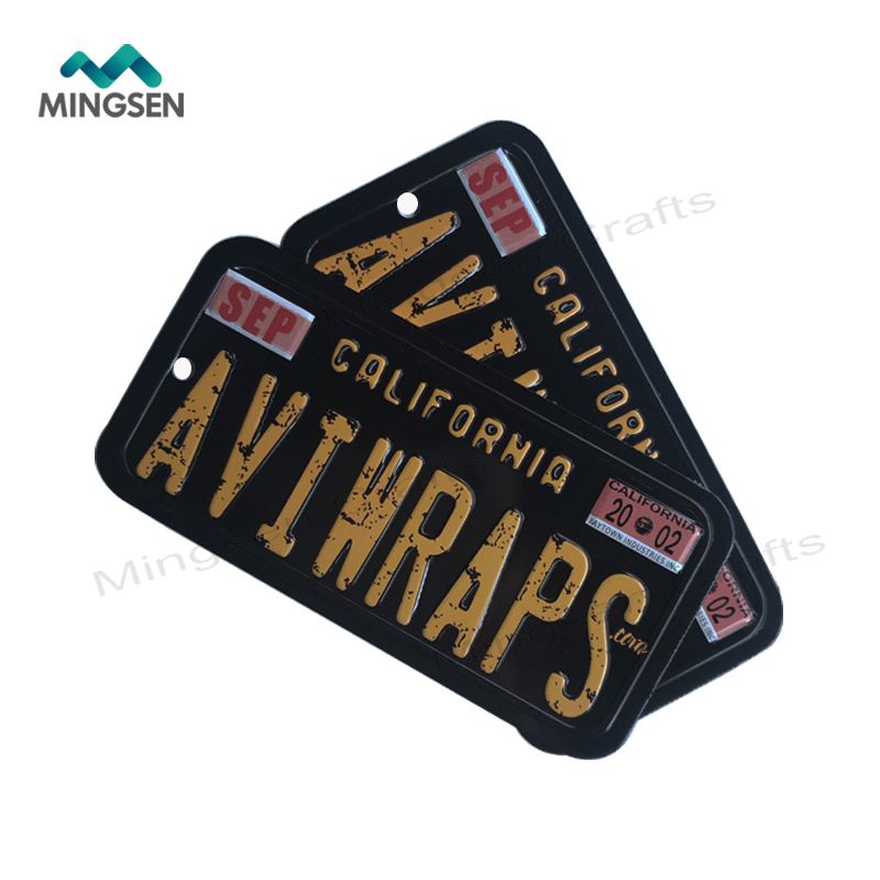 Небольшой винтажный Алюминиевый номерной знак с тиснением на заказ