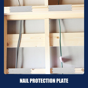 Placa Protectora Metálica GQK para Cables y Clavos de Madera, Uso en Paredes - Product Image 5