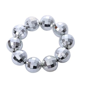 70s 80s Disco Party Ball Decor Boule a Facette Disco Mirror Dall Collier Disco Ball Boucles d'oreilles School Festival Stage Props - Product Image 6