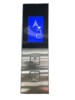 Panneau d'appel d'ascenseur moderne en acier inoxydable pour hôtels avec options de boutons ronds/carrés