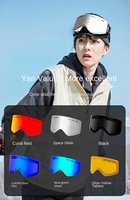 Nouvel Arrivage 2026 – Lunettes de Ski Magnétiques à Vision Large Cylindrique, Double Couche Anti-buée pour Sports d'Hiver en Plein Air