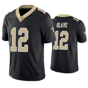 Nuove Maglie da Football Americano Teamcheap: 41 Alvin Kamara, 4 Derek Carr, 12 Chris Olave, 2 James Winston, 32 Tyrann Mathieu, Cucite - Product Image 6