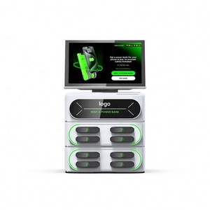 High-Capacity 8-Slot LED Display Touch Screen Mobile Charging 10.1" Shared Power Bank Rental Station - Product Image 1