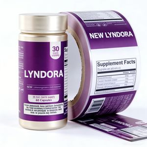 Étiquettes personnalisées pour produits, suppléments, vitamines, autocollants imprimés pour bouteilles en plastique de produits de santé - Product Image 3