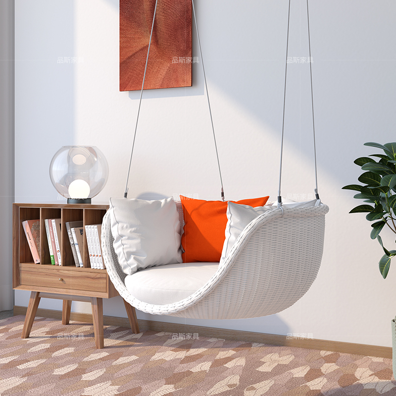 Blanc pur (chaise suspendue)