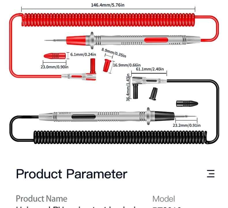 ANENG PT2010 20A 1000V Multimeter Probe Test Pin Digital Multi Meter Lead Wire Pen Cable Kit Multi Meter Voltmeter Tester Kit 4.