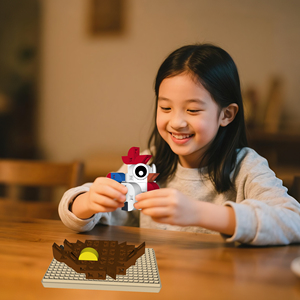 Pungrow Bằng Sáng Chế DIY Pixel Hộp Trẻ Em Sáng Tạo Xây Dựng Khối Bộ Hiện Đại Dậu Câu Đố Đồ Chơi Tùy Chỉnh Điều Kiện Mới Anime Nhân Vật - Product Image 4