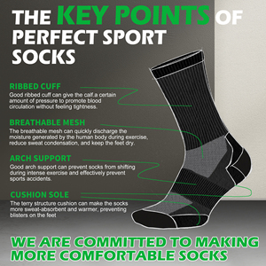 Tùy Chỉnh Mens Vớ Cotton Phong Cách Mới Vớ Trắng Người Đàn Ông Mềm Mại Thể Thao Thoáng Khí Dài Đi Bộ Chạy Đi Bộ Đường Dài Vớ Nhiệt - Product Image 2