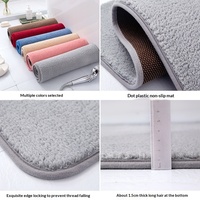 Tapis de sol antidérapant et absorbant pour salle de bain, tapis de douche, tapis absorbant pour toilettes, tapis de chevet pour chambre à coucher, tapis pour salon et entrée