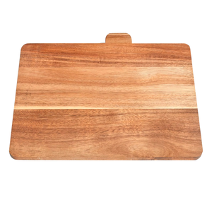 Venta directa de fábrica, juego de tablas de cortar de índice de madera de acacia con manipulador, bloques de cortar de bambú, tablas de charcutería - Product Image 1