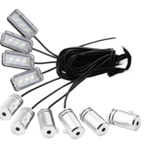 PEL 12V RGB LED Fiber Optic Ambient Light Strips <b>Car</b> Interior <b>Decorate</b> Atmosphere App Accessories Auto Interior Lighting - Product Image 4