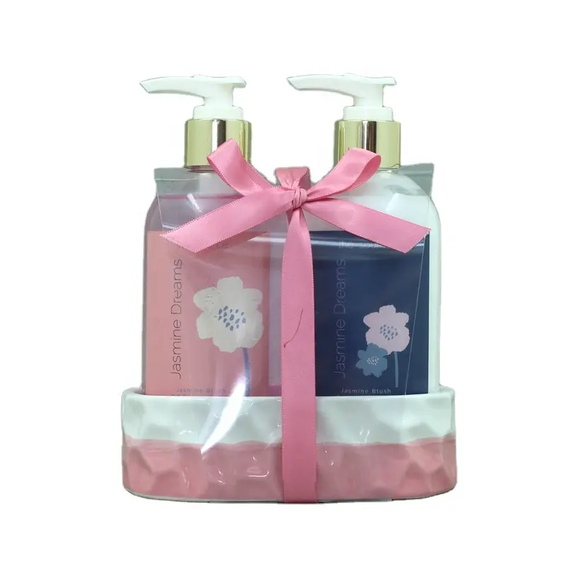 New desgin Factory meninas diretas Shower gel Sabonete Líquido E Loção Gift Set