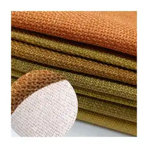 Knitted Fabric for Sofa Cover Cheap Price Upholstery Fabric Coarse Linen Tricot Customized High Outdoor 100% Polyester Consult