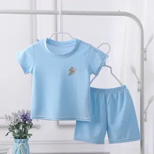 children's short-sleeved suit girls summer clothes boys t-shirt Child clothing