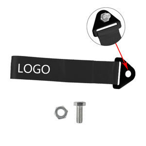 Sangle de remorquage en cuir OEM Marcan 25 cm pour voitures universelles - Haute qualité Rouge/Bleu/Noir Personnalisable Culture JDM Racing 100% Compatible - Product Image 6