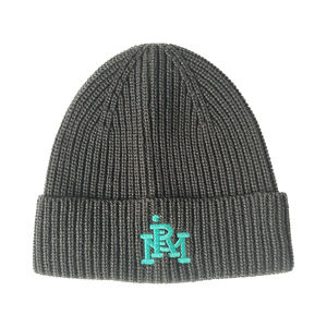 OEM ODM Fabricante de alta calidad de invierno de los hombres de punto bordado Sin borde Beanie Logo - Product Image 2