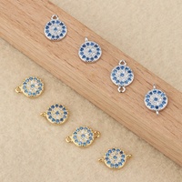Accessoires Breloques Œil Maléfique en Argent Sterling S925, Vente en Gros, Très Demandés, pour Assemblages DIY Polyvalents