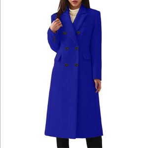 Manteau Long d'Automne-Hiver en <span class=keywords><strong>Tweed</strong></span> Grande Taille pour Femme, Veste en <span class=keywords><strong>Tweed</strong></span> - Product Image 5