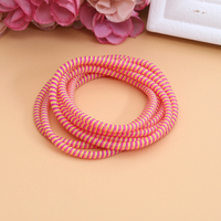 Câble de chargeur USB en spirale en TPU coloré de petite taille de la marque XL, enrouleur de cordon de protection, housse pour écouteurs, 1,4 m, 50 pièces/sac en stock