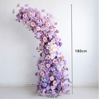 Fleurs artificielles faites à la main NINI, vente en gros, violettes, pour décoration d'arche de mariage, soie haut de gamme, livraison rapide, pour fêtes de mariage et événements festifs
