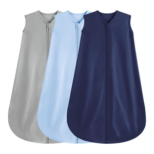 2-Cách Dây Kéo Unisex Trẻ Mới Biết Đi Mặc Bông Chăn Thoải Mái Co Giãn Mỏng Ấm Bé Ngủ Bao 3-6 Tháng Ngủ Mặc Chăn - Product Image 3