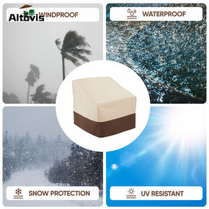 Protection anti-poussière <span class=keywords><strong>pour</strong></span> la maison et le <span class=keywords><strong>jardin</strong></span> canapé 2 places <span class=keywords><strong>housse</strong></span> imperméable <span class=keywords><strong>pour</strong></span> mobilier d'extérieur - Product Image 2