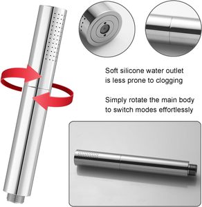 <span class=keywords><strong>Douchette</strong></span> à main en laiton, 7 pouces, haute pression, débit élevé, 2 fonctions, avec tuyau de 59 pouces pour salle de bain - Product Image 5