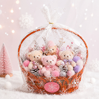 Sacs Cadeaux Transparents en Gros, Grands Paniers Personnalisés en Cellophane Rétractable pour Pâques, Noël, Anniversaire, Fête, et Cadeaux d'Invités