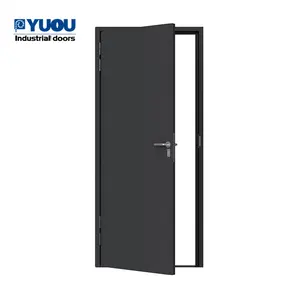 Exterior Commercial Fire Resistance Fire Rated Steel Doors Wholesale Single Leaf Door For Hotel