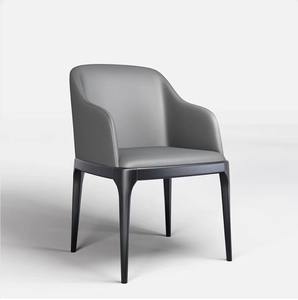 Venta directa de fábrica, café moderno, restaurante, muebles de comedor, sillón tapizado de PU de cuero a bajo precio con patas de madera maciza - Product Image 1