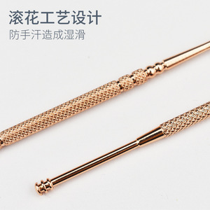 Stainless steel double-ended spring <b>ear</b> <b>pick</b>, <b>ear</b> cleaning tool - Product Image 1