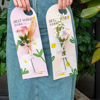 Evergreenwrap Handheld Bloemkaarten Enkel Rozenboeket Verpakking Bloemverpakkingsmaterialen Valentijnsdag Moederdag