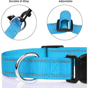 Kalung Anjing Reflektif Tahan Lama dari Nilon dengan Fitur Anti-Hilang untuk Anjing Besar/Sedang/Kecil - Ramah Lingkungan untuk Jalan-Jalan di Luar Ruangan - Product Image 3