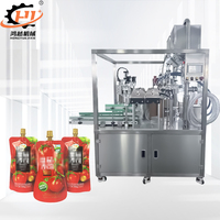 Machine automatique de remplissage et de scellage de sachets à bec verseur pour concentré de jus de tomate, machine de remplissage et de scellage de liquides en sachet