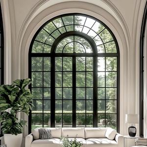 <span class=keywords><strong>Porte</strong></span> française extérieure à battants en aluminium ALUFRONT, double vitrage, à rupture de pont thermique, résistante aux intempéries et aux impacts de cyclones - Product Image 3