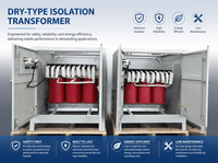 Régulateur de tension triphasé 400 kVA, transformateur abaisseur de tension 480 V vers 220 V sans neutre, alimentation électrique