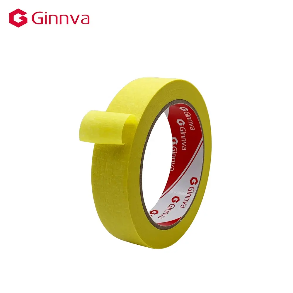 Ginnva 3m heat resistant green automotive remove easily customized masking paper crepe painting tape