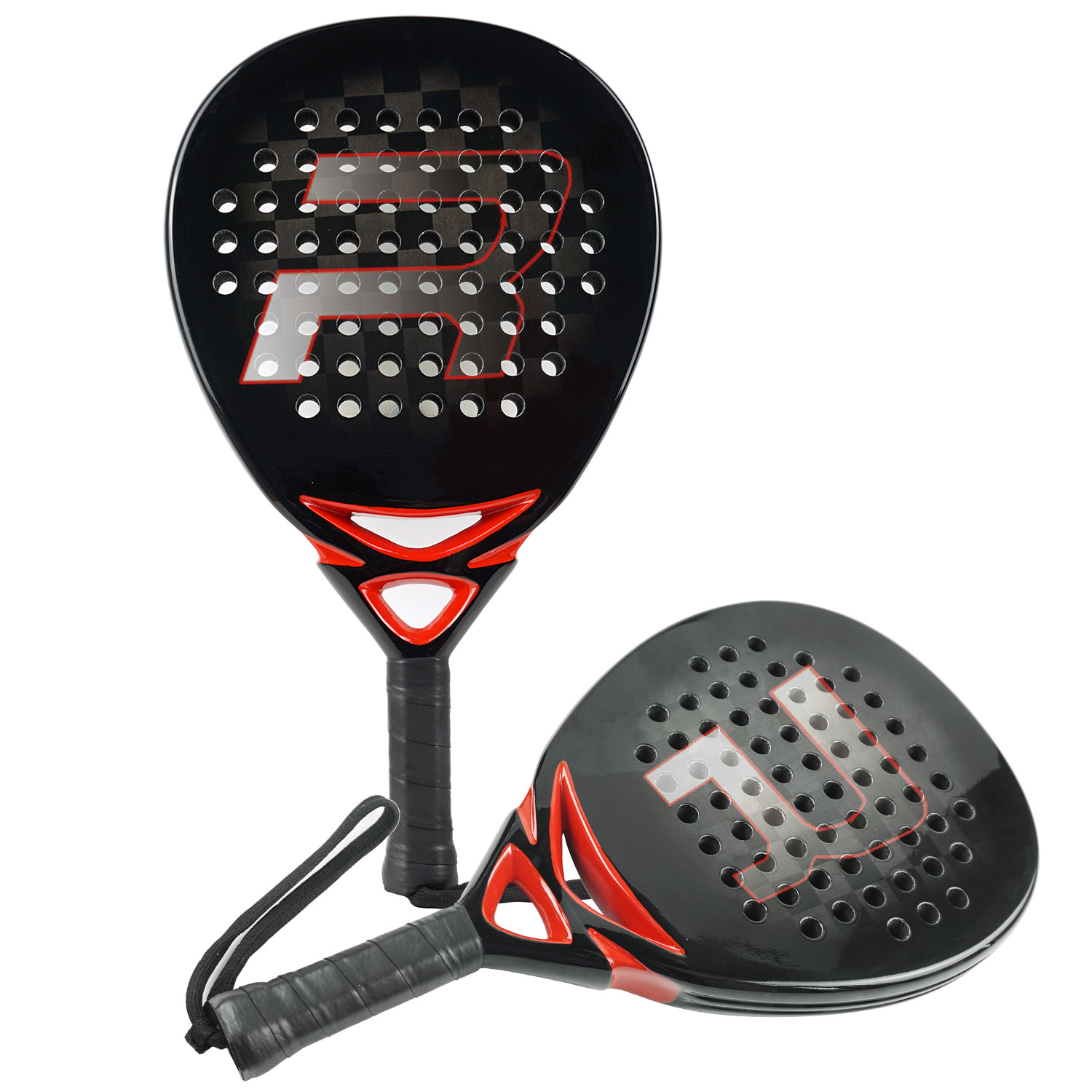Оптовая продажа, 18K, черные мягкие теннисные лопаты из ЭВА, ракетка для профессиональных игроков