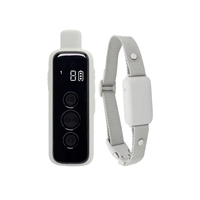 Lot de 2 colliers de dressage pour chien sans choc, en nylon plastique, portée de 300 m, 200 jours d'autonomie, pour le dressage de deux chiens