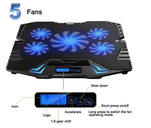 Refroidisseur pour ordinateur portable, tablette et PC, best-seller, six ventilateurs, refroidissement pour ordinateur portable - Product Image 3