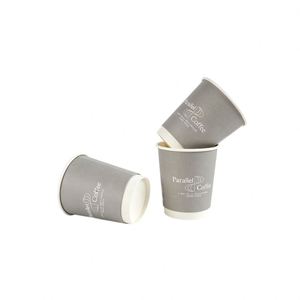 Waterproof Food Grade Printed <b>Disposable</b> Double Kraft Wall <b>Cups</b> 8oz 22oz Custom Logo Hot Coffee Cafe Containers Paper <b>Cups</b> - Product Image 1