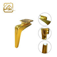 Pieds de canapé modernes en fer massif en forme de L, dorés, 15 cm, robustes, de remplacement pour canapé-lit, armoire, hôtel, mobilier de salon extérieur