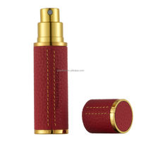 Atomiseur de parfum portable en aluminium de 5 ml, flacon pulvérisateur en verre rechargeable pour les voyages