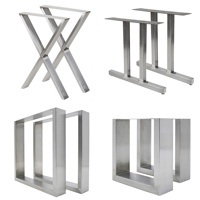 Base de bureau personnalisée en forme de V, pieds de Table en acier, Design moderne