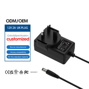<span class=keywords><strong>Adaptateur</strong></span> de chargeur secteur 12V 2A à 3 broches UK, <span class=keywords><strong>12</strong></span> <span class=keywords><strong>volts</strong></span> CC, <span class=keywords><strong>220</strong></span> <span class=keywords><strong>volts</strong></span> CA pour produits électroniques, caméra CCTV, approuvé UKCA ROHS - Product Image 1